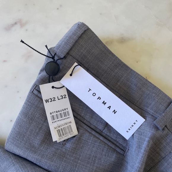 Topman Skinny Fit Suit Jacket & Skinny Fit Trousers Suit Set, Small 38R - Picture 14 of 15